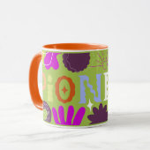 JW Pioneer Wavy Wrap Autour de Green Funky Mug (Devant gauche)