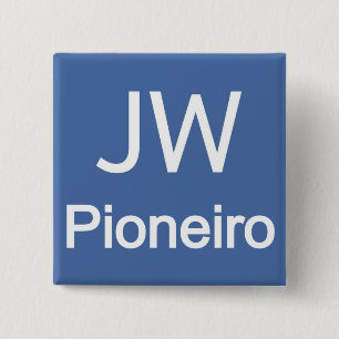 JW Pioneiro Vierkante Button 5,1 Cm