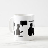 JW Prayer, Prêcher et Etude Personnelle Mug (Devant gauche)