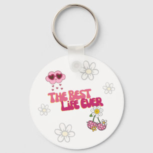 JW Retro Best Life Ever Sleutelhanger voor zussen