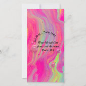 JW Roze Telefoon Behang met 2025 Jaar Tekst Kaart (Voorkant)