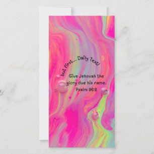 JW Roze Telefoon Behang met 2025 Jaar Tekst Kaart