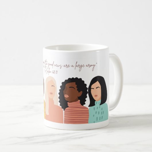 JW Scripture Mug Psalm 68:11 (Devant droit)
