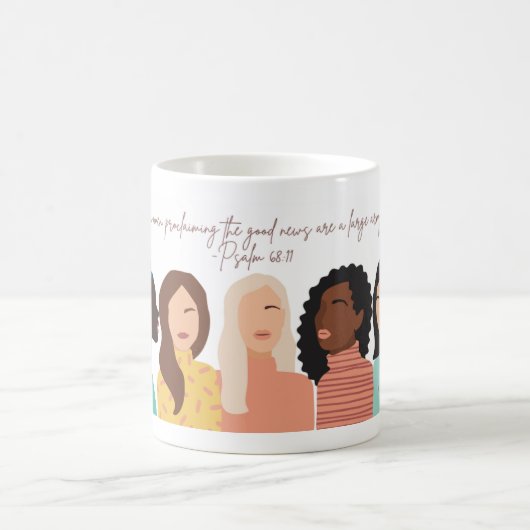 JW Scripture Mug Psalm 68:11 (Centre)