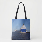 JW Shelley over de canvas tas (Voorkant)