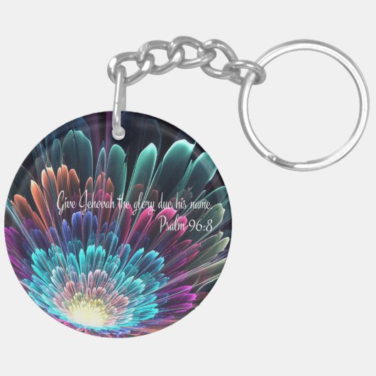 JW Sleutelhanger 2025 Jaar Tekstgeschenk voor Zust (Achterkant Links)