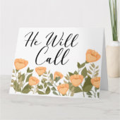 JW Sympathie Hij zal roepen Kaart (Voorkant)