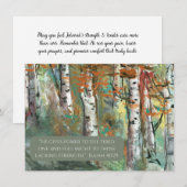 JW Sympathy Card -Berkenbomen -Isa 40:29 (Voorkant / Achterkant)
