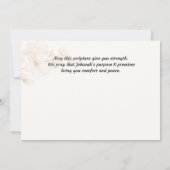 JW Sympathy Card -Cherry Blossom Isa 25:8 Bedankkaart (Achterkant)