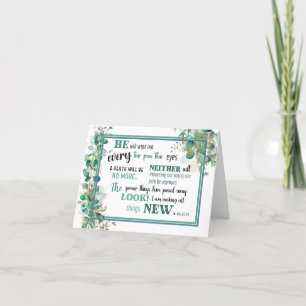 JW Sympathy Card Openbaring 21:3,4 Bedankkaart