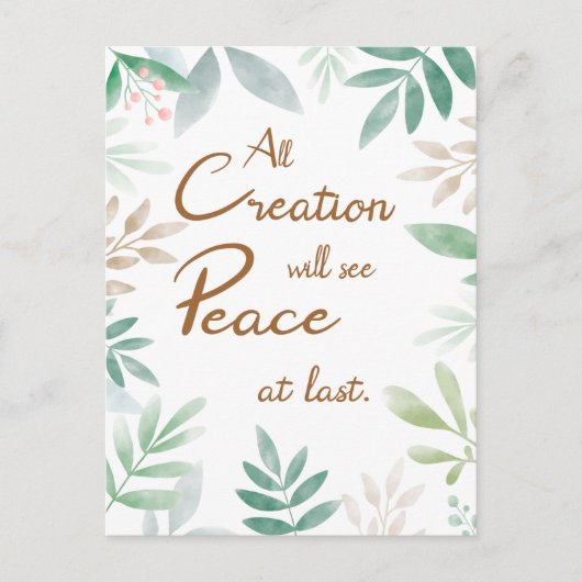 JW-Verdrag van 2022 - Eindelijk vrede Briefkaart (Voorkant)