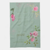 JW year text customize with calendar Theedoek (Verticaal)