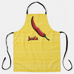 Jwala Chili Pepper All-Over Print Apron Schort