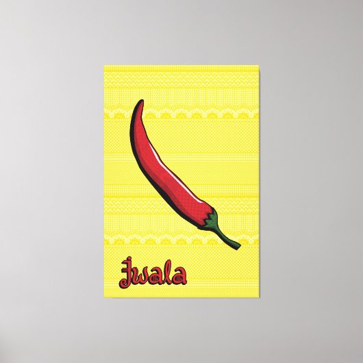 Jwala Chili Pepper Canvas Kunst (Voorkant)