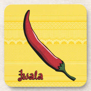 Jwala Chili Pepper Kunststof Onderzetter
