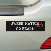 JWEBB NATION BUMPERSTICKER (Op auto)