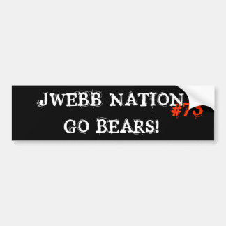 JWEBB NATION BUMPERSTICKER