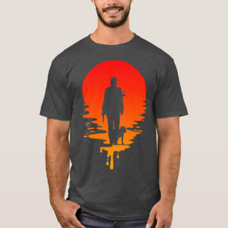 JWick and Dog Sunset gift T-shirt