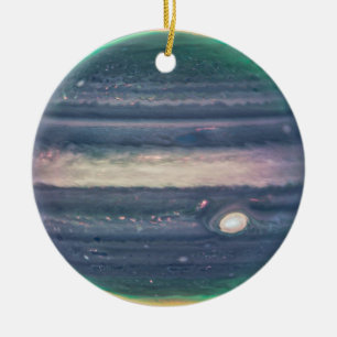 JWST-Afbeelding van Planet Jupiter in Infrarood Keramisch Ornament