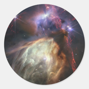 JWST Afbeelding van Rho Ophiuchi Stars Ronde Sticker