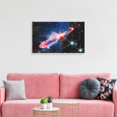 JWST Herbig-Haro 46/47 actief vormende sterren Canvas Afdruk (Insitu (Woonkamer))