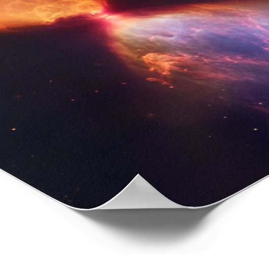 JWST Hourglass Protostar-formatie Poster (Hoek)