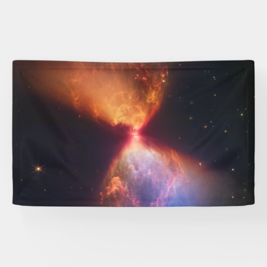 JWST Hourglass Protostar-formatie Spandoek (Horizontaal)