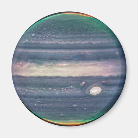 JWST Image de Jupiter Planète dans le aimant infra (Devant)