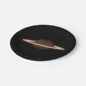 JWST James Webb Ruimtetelescoop Saturn Infrared Papieren Bordje (Gekanteld)