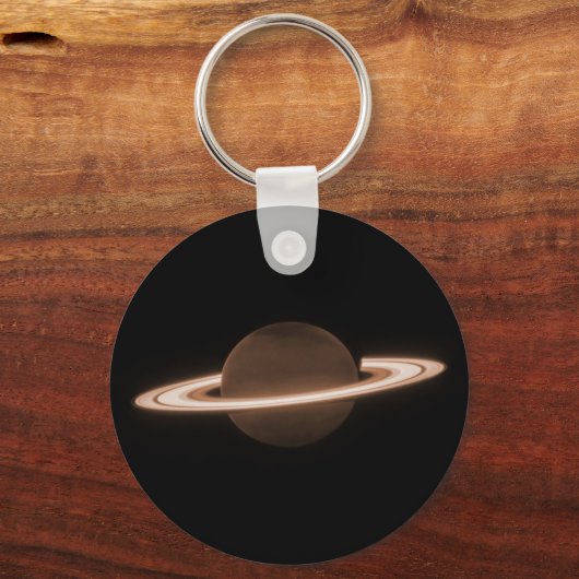 JWST James Webb Ruimtetelescoop Saturn Infrared Sleutelhanger (Achterkant)