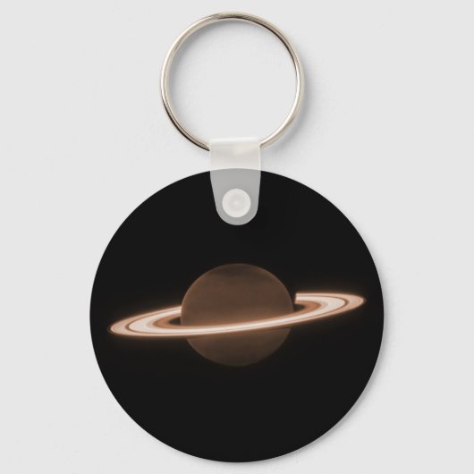 JWST James Webb Ruimtetelescoop Saturn Infrared Sleutelhanger (Achterkant)