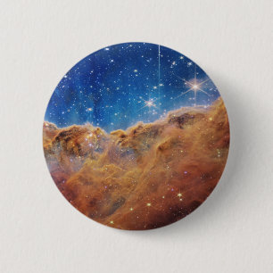 JWST James Webb Space Telescope Cosmic Cliffs Ronde Button 5,7 Cm