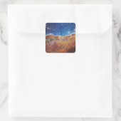 JWST James Webb Space Telescope Cosmic Cliffs Vierkante Sticker (Tas)