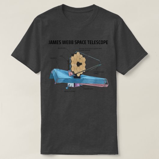 JWST James Webb Space Telescope NASA Science Unive T-shirt (Design voorkant)
