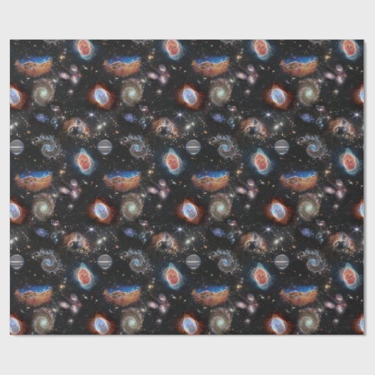 JWST James Webb Space Telescope Photo Collage Cadeaupapier (Vlak)