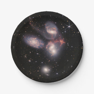 JWST James Webb Space Telescope Stephan's Quintet Papieren Bordje
