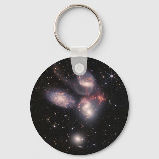 JWST James Webb Space Telescope Stephan's Quintet Sleutelhanger (Voorkant)
