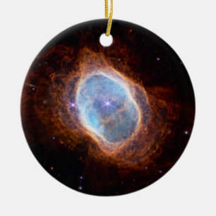JWST James Webb Telescope Southern Ring Nebula Keramisch Ornament
