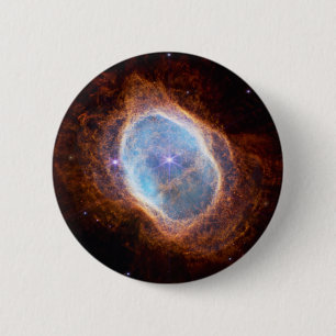 JWST James Webb Telescope Southern Ring Nebula Ronde Button 5,7 Cm