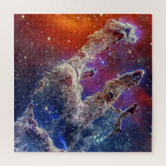 JWST Pillars of Creation NIRCam and MIRI Composite Legpuzzel (Verticaal)