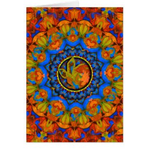 K185 herfst op blauw Abstract