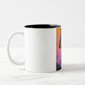 K2-18b exoplaneet ruimte kunst tweekleurige koffiemok (Links)