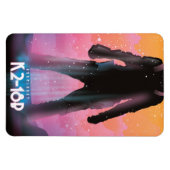 K2-18b exoplanet space art. magneet (Horizontaal)