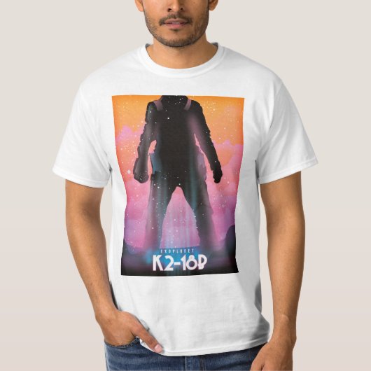 K2-18b exoplanet space art. t-shirt (Voorkant)