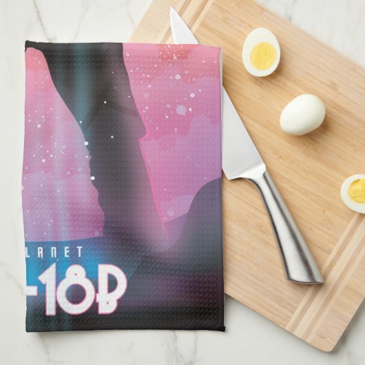 K2-18b exoplanet space art. theedoek (Quarter Fold)