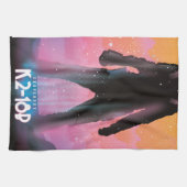 K2-18b exoplanet space art. theedoek (Horizontaal)