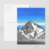 K2 Mount Godwin-Austen Chhogori Briefkaart (Voorkant / Achterkant)