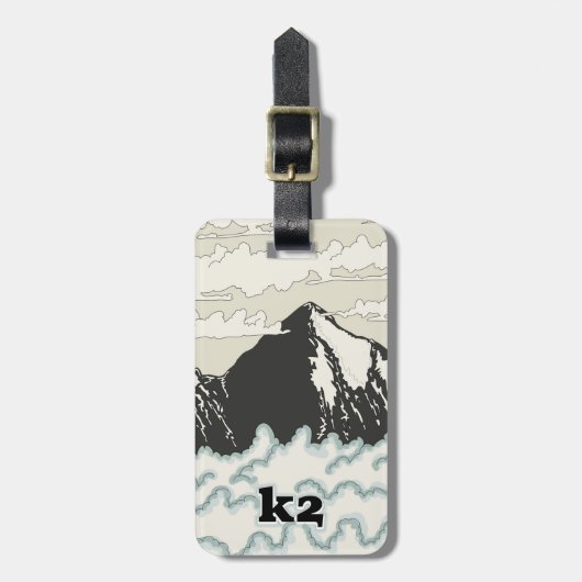 K2 Mountain Reisposter Bagagelabel (Voorkant verticaal)