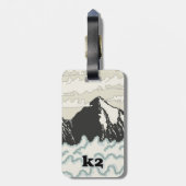 K2 Mountain Reisposter Bagagelabel (Achterkant verticaal)