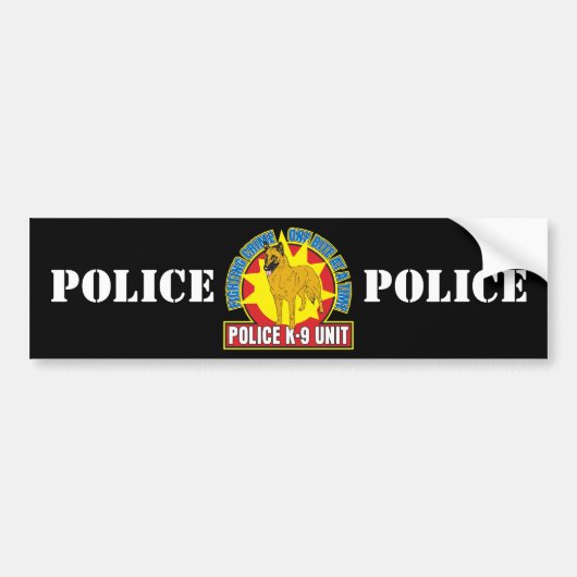 K9 Belgisch Malinois Bite Bumpersticker (Voorkant)